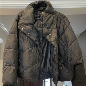 Black Puffer Jacket, L